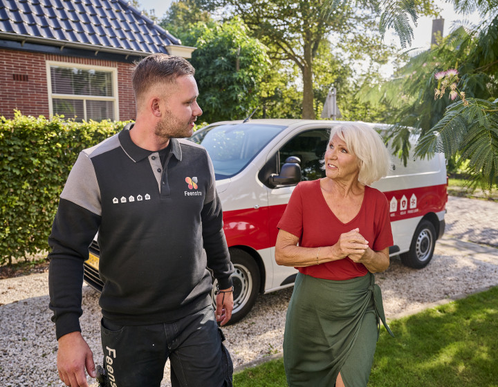 Feenstra monteur en klant CV-Ketel kopen