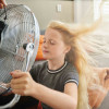 Meisje ventilator