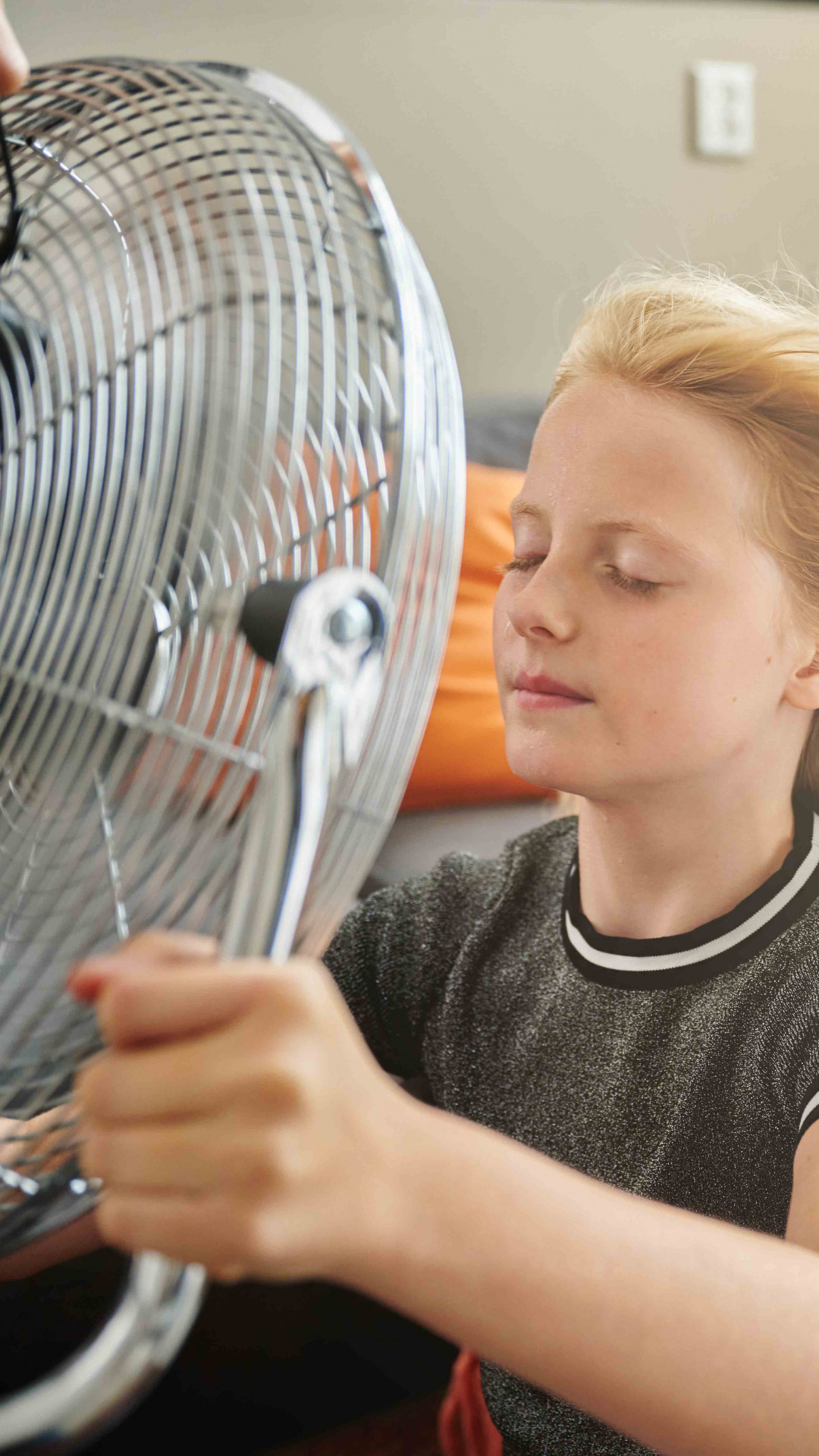 Meisje ventilator