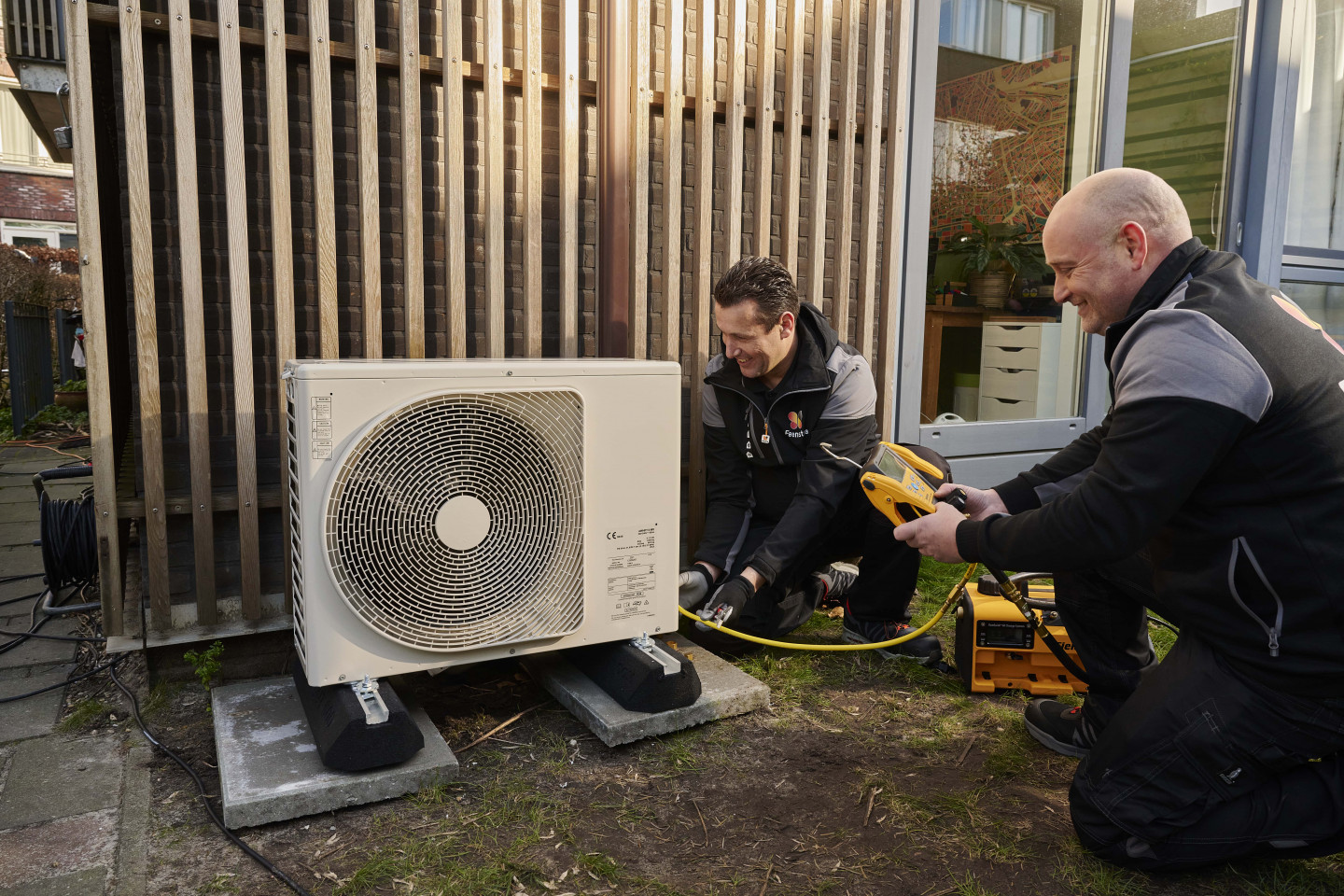 Warmtepomp meting door Feenstra monteurs