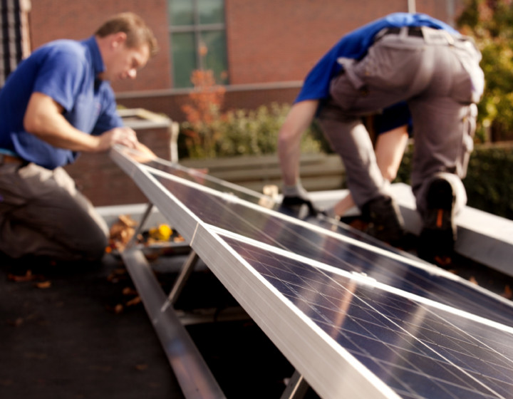Feenstra zonnepanelen plat dak