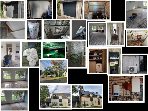 Collage verduurzaming woning Johan