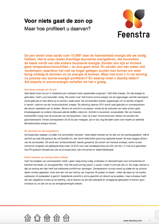 Zonne energie whitepaper